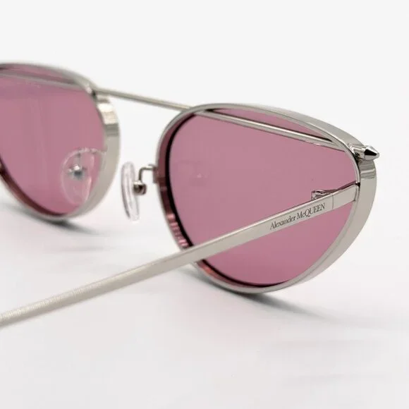 NEW AM0424S 003 ALEXANDER MCQUEEN PINK WOMAN SUNGLASSES Alexander Mcqueen AM0424S 003 - Sunglasses for Woman  main image 3